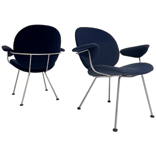 Donkerblauwe Kembo Fauteuil Van W.h. Gispen, Na 2000 1