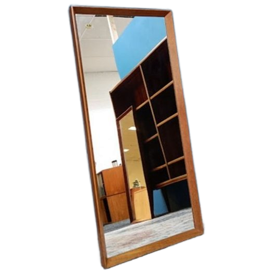 Vintage Spiegel, Deens Design, Jaren 60 1