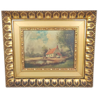 Schilderijtje Van Een Hoeve thumbnail 1