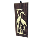 Vintage Vogelprentje Ooievaar Kraanvogel Seventies thumbnail 1