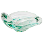 Glazen Organische Groen Transparante Murano Asbak thumbnail 1