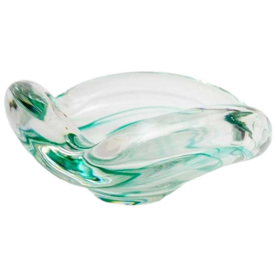 Glazen Organische Groen Transparante Murano Asbak 1