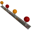 Wandkapstok Met Gekleurde Bollen, Jaren 50 thumbnail 1