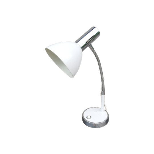 Bureaulamp Wit & Chroom 1