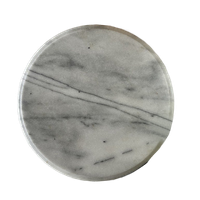 Draaiplateau Rond Grey Marble Vintage