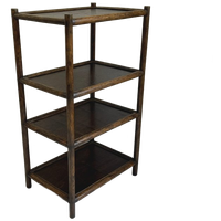 Manou Rek/Boekenkast Bamboe Plantentafel Vintage
