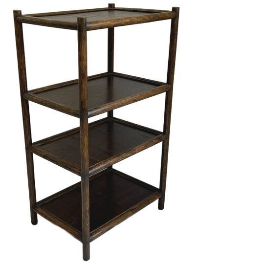 Manou Rek/Boekenkast Bamboe Plantentafel Vintage 1