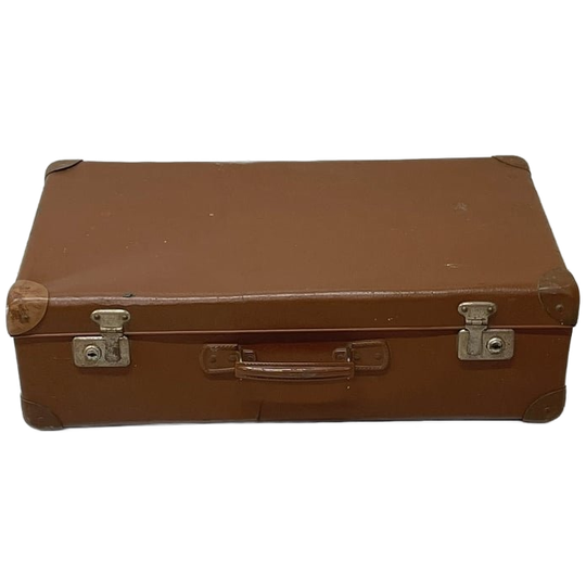Vintage Bruine Koffer Suitcase Brocante 1