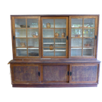 Grote Oude Buffet Vitrine School Museum Winkel Kast thumbnail 1