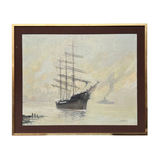 Rene Marie Dujardin "zeegezicht". 1