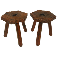 2 X Vintage Spaans Brutalist Krukje