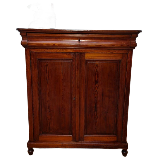 Antieke Vintage Biedermeier Wandkast Meidenkast Ladekast Hout 1