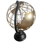 Gold Black Metal Globe thumbnail 1