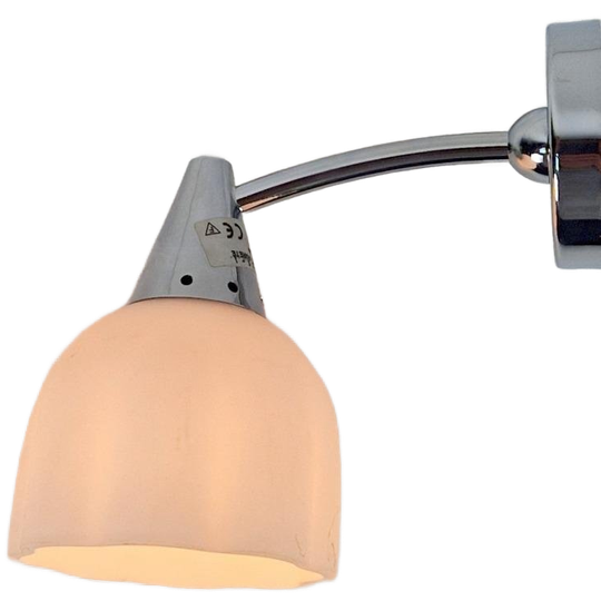 Vintage Circe Antonangeli Illuminazione Wandlamp Glas Metaal 1