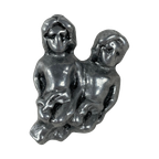 Handmade - Shaped Like A Pair Of Children - Drawer / Door Pull Or Handle - Casted Aluminum (New O thumbnail 1