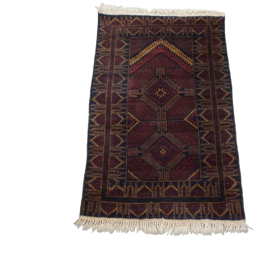 Subtiel Decoratief Vloerkleed Met Donkere Tinten 162x86cm 1