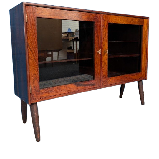Vintage Vitrinekast, Deens Design, Jaren 60 1