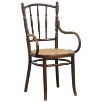 Leuke Originele Vintage Thonet Bistro Design Stoel Met Armleuningen