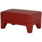 Pode Edit Poef, Rood Leder, 57 X 41 Cm thumbnail 1