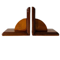 Vintage Boekensteunen Artdeco Stijl Hout