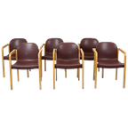 Set Van 6 Vintage Design Stoelen Dolmas Kembo Jb Meijer Jaren 80 thumbnail 1