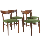 Set 4 Vintage Lübke Stoelen 'waldbrunn' New Upholstery thumbnail 1