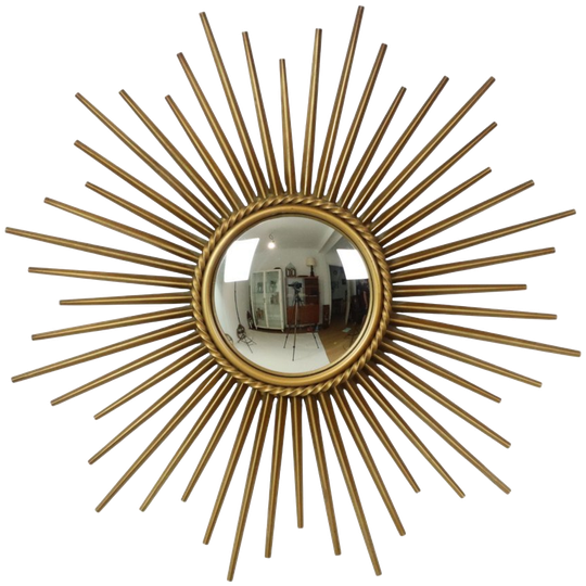 Iconische Vintage Zonnespiegel Chaty Vallauris Frankrijk 50cm 1