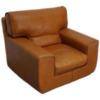 Roche Bobois Clubfauteuil In Tan/Cognac Nekleer