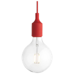 Muuto Socket Lamp E27 Gloeilamp  Hanglamp Rood thumbnail 1