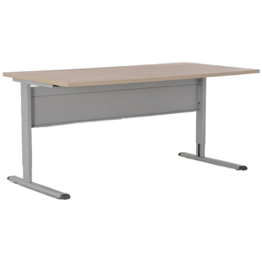 Solidesk Bureau, Bladkleur Naar Keuze, 160 X 80 Cm , Hoogte Instelbaar Onderstel 1
