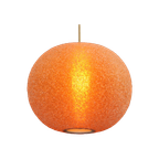 Prachtige Oranjebruine Design Bollamp Van Rotaflex, Model Sugar Lamp thumbnail 1