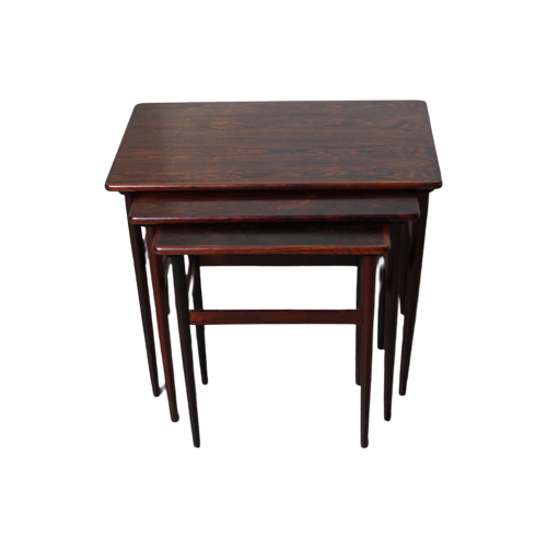 Danish Rosewood Sidetables Nest Of 3