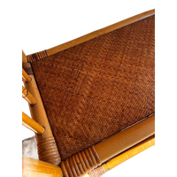 Italiaans Design Rotan Bamboe Boekenkast Mid Century Vintage