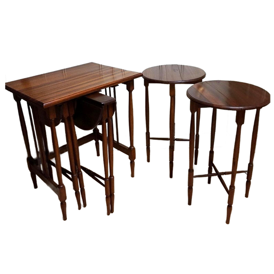 Set Hoge Tafels, Nesttafels, 5 Stuks In 1, Serveer- Koffie- En Wijntafels 1