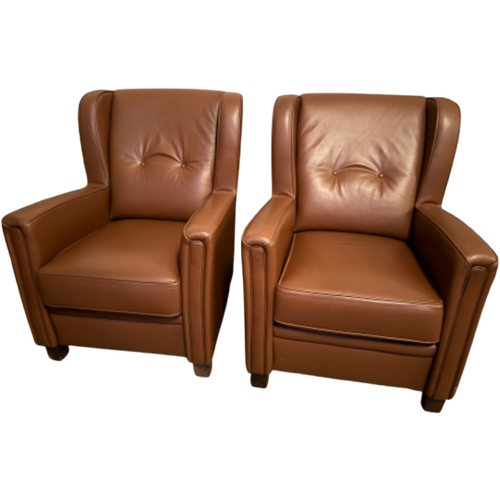 Fauteuil (Bruin, Leer)