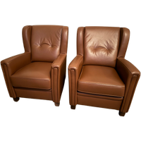 Fauteuil (Bruin, Leer)