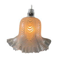 Murano Italian Swirl - Skirt / Hankerchief Shaped Lamp - Hanging Fixture - Glass