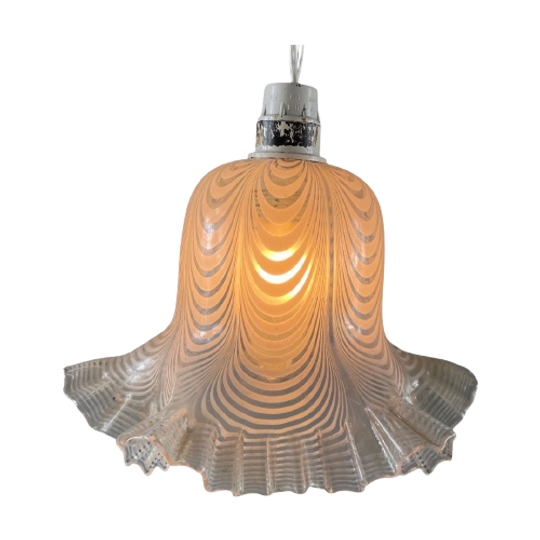 Murano Italian Swirl - Skirt / Hankerchief Shaped Lamp - Hanging Fixture - Glass 1