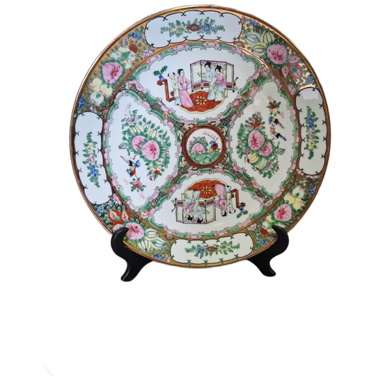 Groot Handbeschilderd Chinees Bord 33 Cm 1