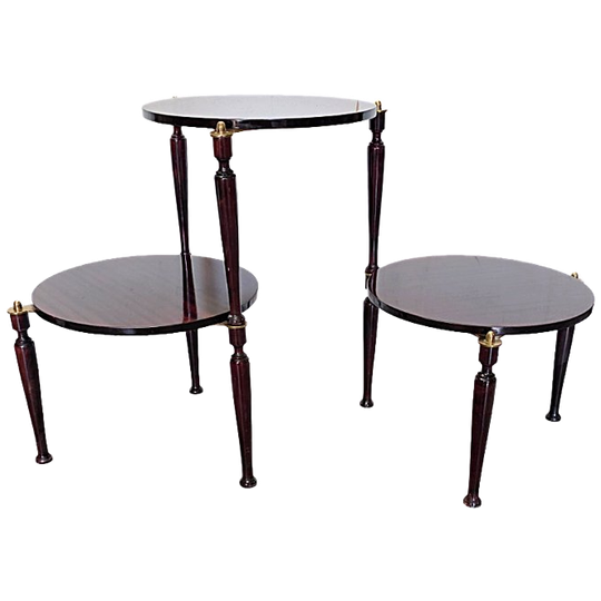 Mid-century Italiaans Modulaire Bijzettafels, Jaren 50 1