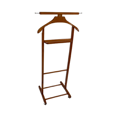 Vintage Italian Made - Dressboy / Valet Stand - Mounted On Four Wheels And Easily Disassembled