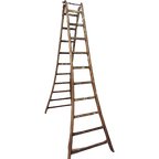 Industriele Vintage Houten Schildersladder, Schilderstrap thumbnail 1