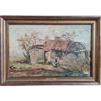 Schilderij Van Een Oud Huis - A. Vouw