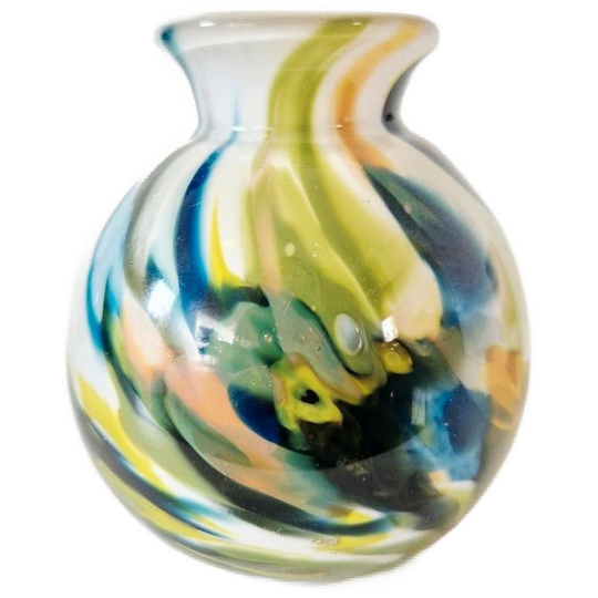 Fidrio Bolvaasje Multicolor Vaas Mondgeblazen 1