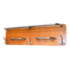 Vintage Kapstok Jaren 60 Chroom Hout thumbnail 1