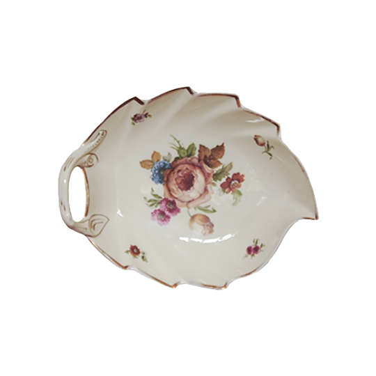 Beige Bladvormige Schaal Roos 1