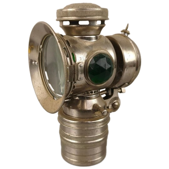 Antieke Carbid Fietslamp 1