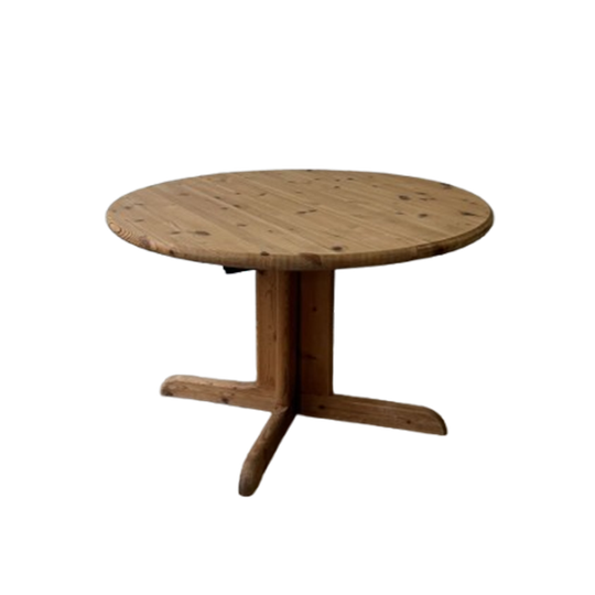 Vintage Grenen Uitschuifbare Tafel, Daumiller Stijl 1