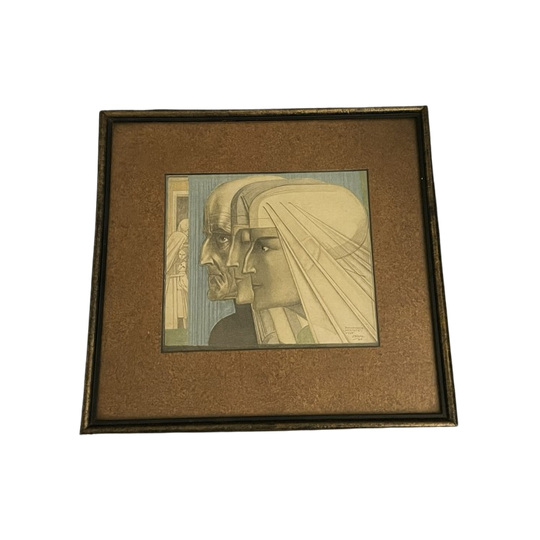 Jan Toorop (1858-1928) - Bezonkenheid, Meditatie En Vuur 1