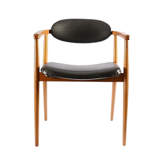 Armstoel Zwart Skai 1